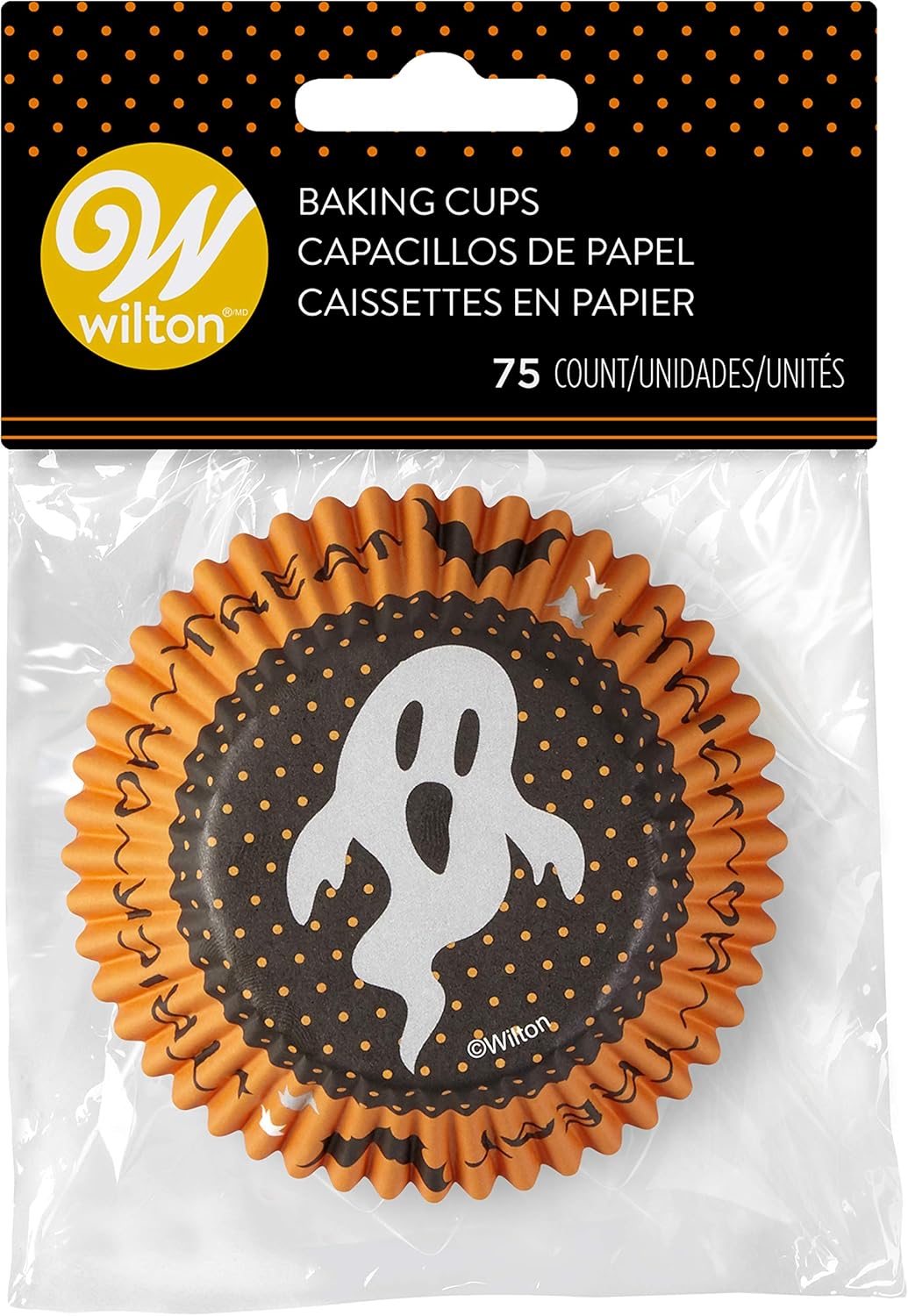 75 caissettes Wilton Halloween Fantôme – Image 3