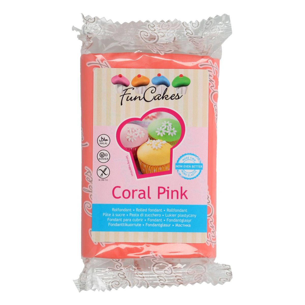 FunCakes Pâte à Sucre -Coral Pink- -250g-