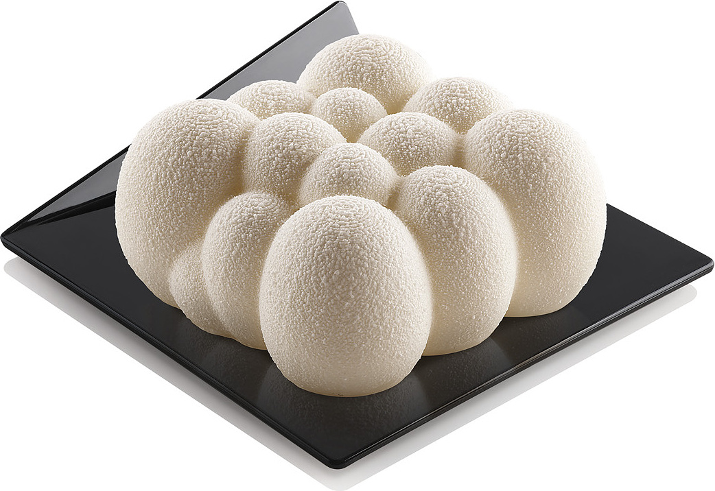 Lot de 100 Plateaux Carrés 83 x 83 mm Noir – Silikomart Professional