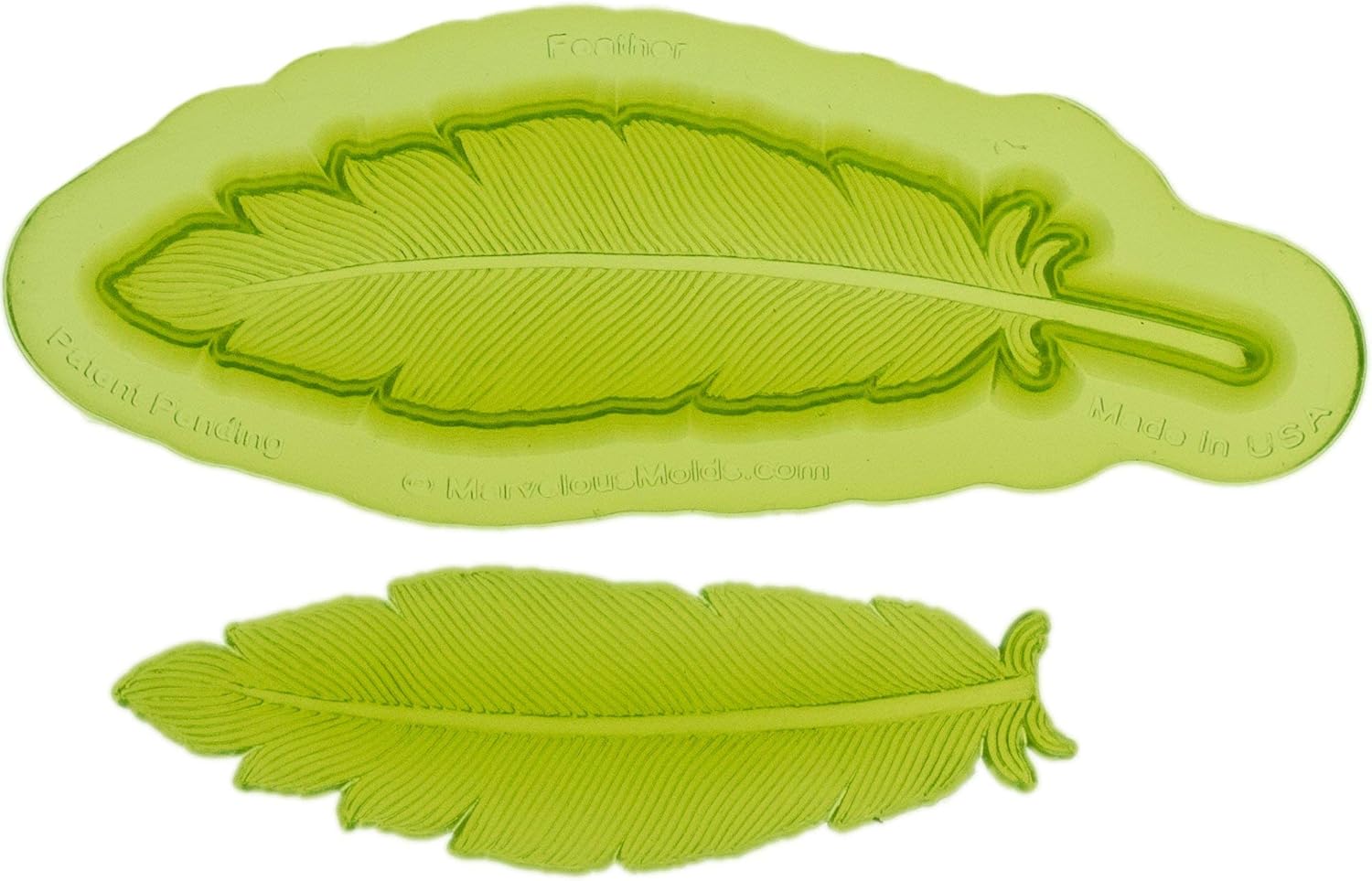 Moule grande plume (moule en 2 parties) – 10,80 x 2,70 cm – Marvelous Molds – Image 5