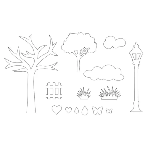 Emporte piéce silhouette paysage – Image 2