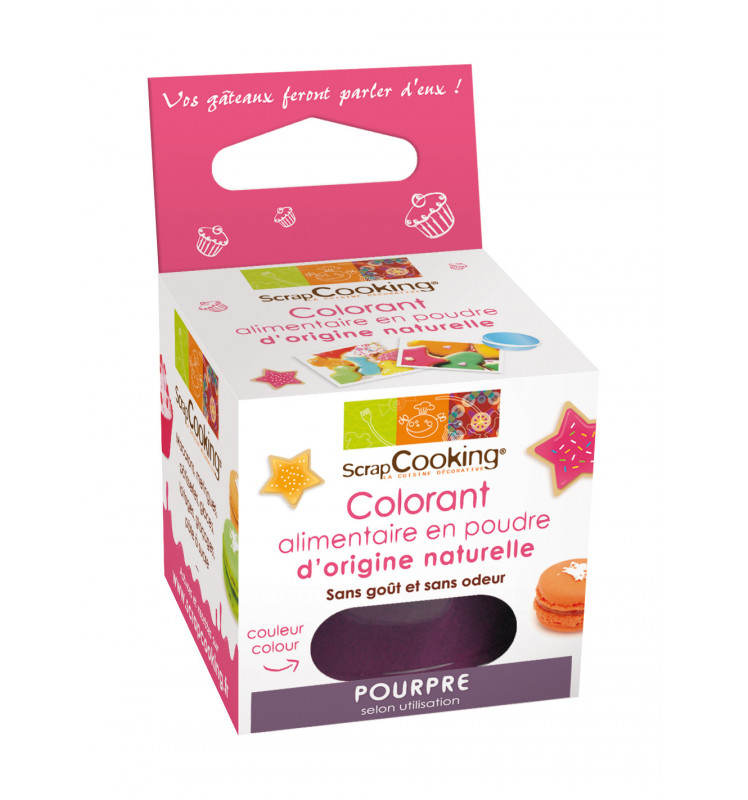 Colorant alimentaire en poudre d’origine naturelle pourpre