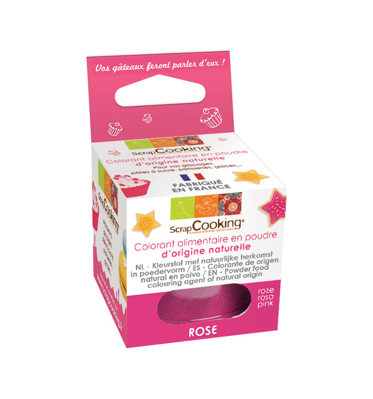 Colorant alimentaire en poudre d’origine naturelle “Rose”