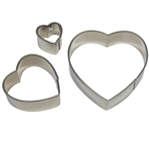 3 Emporte piéces coeur PME